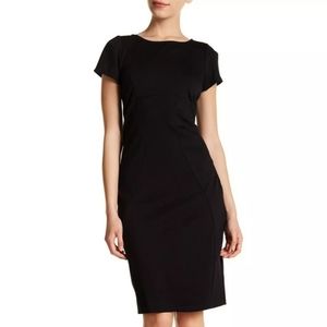Nordstrom Brand Black Seamed Ponte Dress Size XS The Vanity Room NWT!